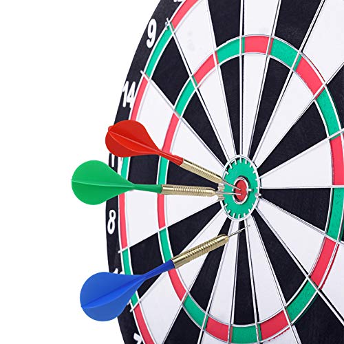 Steel Tip Dart Set - 12 Pack, 16g Metal Darts for Dartboard