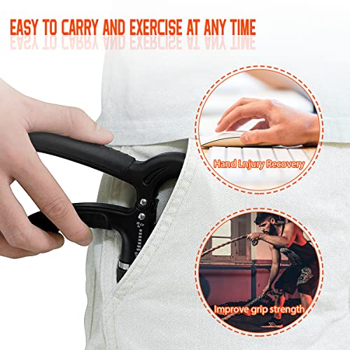 Adjustable Hand Grip Strengthener - 2 Pack Forearm Exerciser