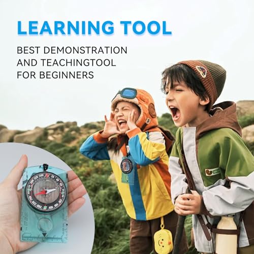 Military Precision Navigation Compass for Hiking and Camping - Blue