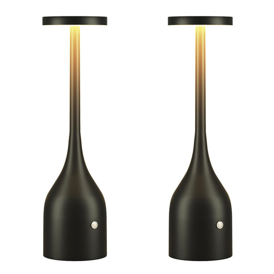 Cordless Table Lamps Set of 2,Small Rechargeable Lamps Battery Operated Lamp Waterproof for Outdoor Patio,Home Dinner,Restaurant Dining,Bar,Portable Wireless Led Table Light 3 Way & Stepless Dimmable