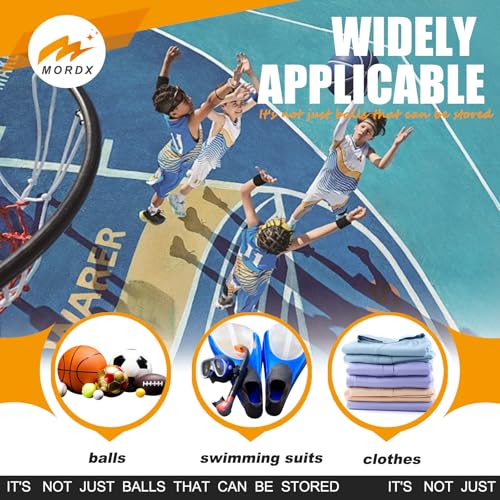 Drawstring Basketball Bag - Mesh Backpack for Sports Equipment