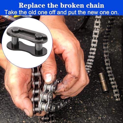 10 PCS Single Speed Bicycle Chain Links - Durable Steel Connectors