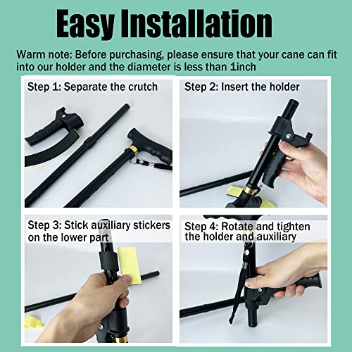 Cane Handle for Seniors - Stand Assist Mobility Aid for Canes