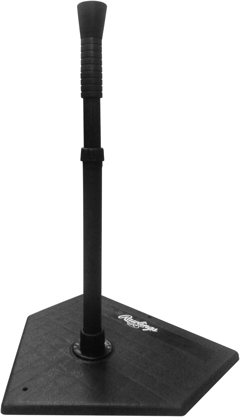 Rawlings Youth Batting Tee - Molded All-Purpose Design in Black for Enhanced Performance