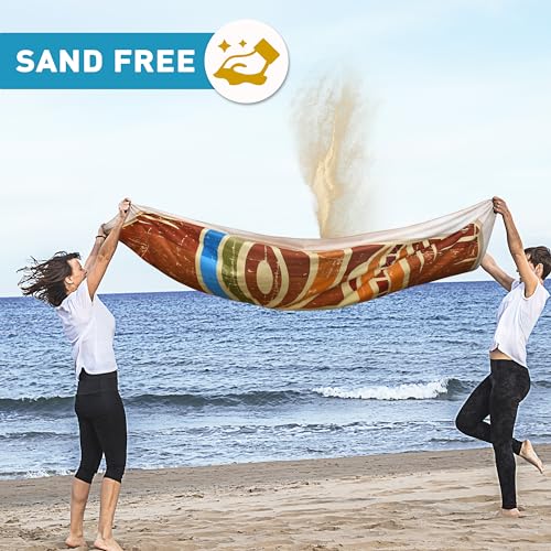 Microfiber Beach Blanket - Sand-Free Quick-Dry Towel Mat - Totem