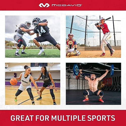 McDavid Knee Sleeve 510 Elastic Compression Brace - Large (Left/Right) for Pain Relief