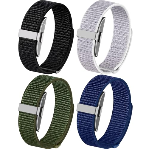 4 Pack Nylon Replacement Bands for Hume Band 1.0 - Black, SeaShell, Army Green, Navy Blue