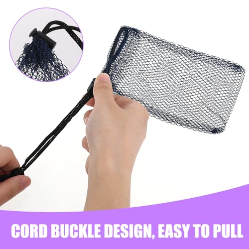 5 Pcs Small Drawstring Mesh Bags - 6x4 Inch Nylon Storage Bags