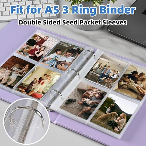 640 Pockets A5 Card Sleeves - 80 Pack Double-Sided Page Protectors