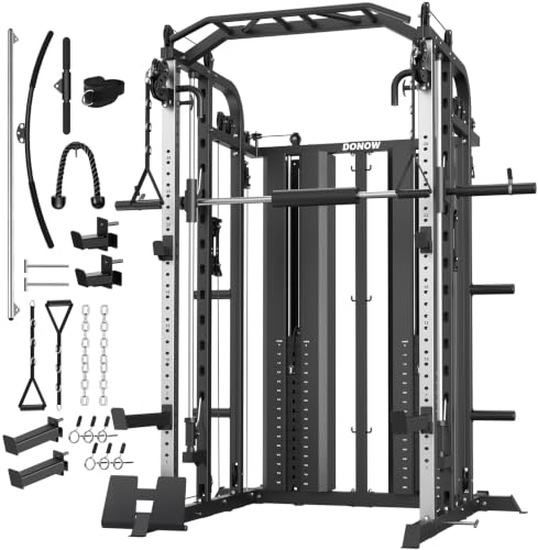 Smith Machine with Weight Stacks Home Gym System - 352lbs
