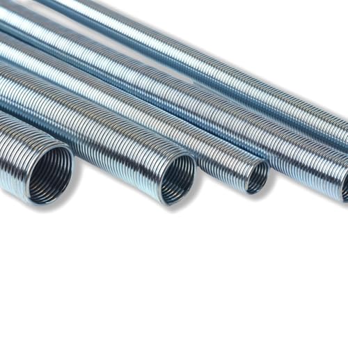 5 Pcs Spring Tube Benders Set, Tube Bender Kit 1/4'', 3/8'', 1/2'', 5/8'', 5/16'' for Copper Aluminum Thin Wall Steel Tubing, 8.27" / 210mm Length