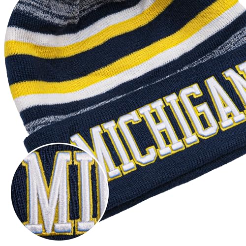 Knit Beanie Hat for Men & Women - One Size - Michigan