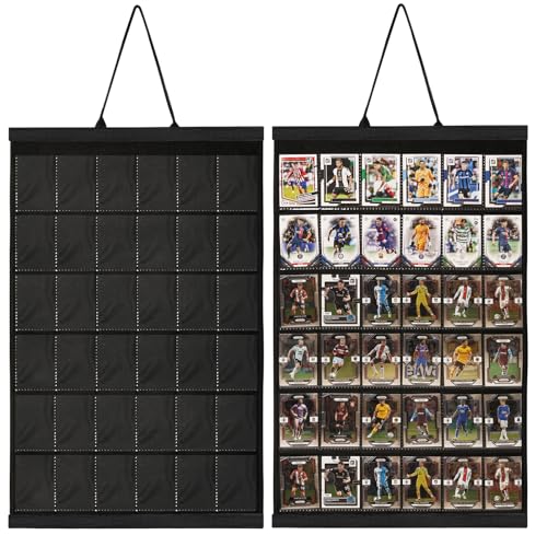 Famaster 36 Card Display Case – 3.74x2.72in Graded Card Wall Rack, Black