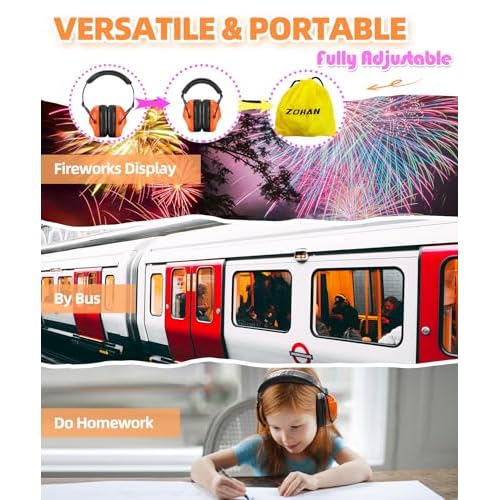 ZOHAN 030 Kids Noise Cancelling Headphones for Autism Kids Ear Protection