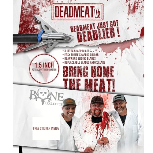 Expandable 3-Blade Broadheads - 1.5" Cutting Diameter, 3 Pack