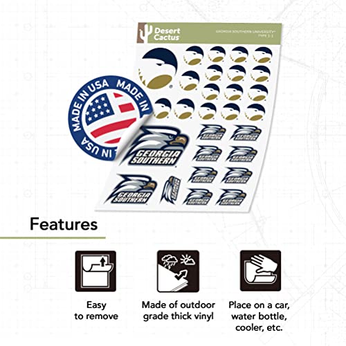 Georgia Southern University Eagles Vinyl Sticker Decal - Official College Fan Gear