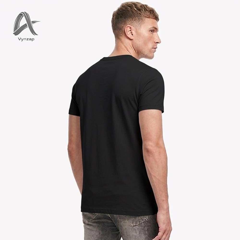Skiennix Men's 100% Cotton Crew Neck T-Shirts - Premium Short Sleeve Casual Tees, Regular Fit