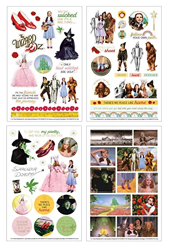 Wizard of Oz Sticker Packs - 3 Pack of Decorative Craft Stickers for Scrapbooking & Kids Projects