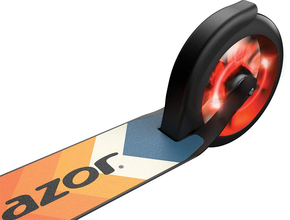 Razor A5 Lux Kick Scooter for Kids Ages 8+ - 8" Urethane Wheels, Aluminum Frame, Anodized Finish Featuring Bold Colors and Graphics, For Riders up to 220 lbs