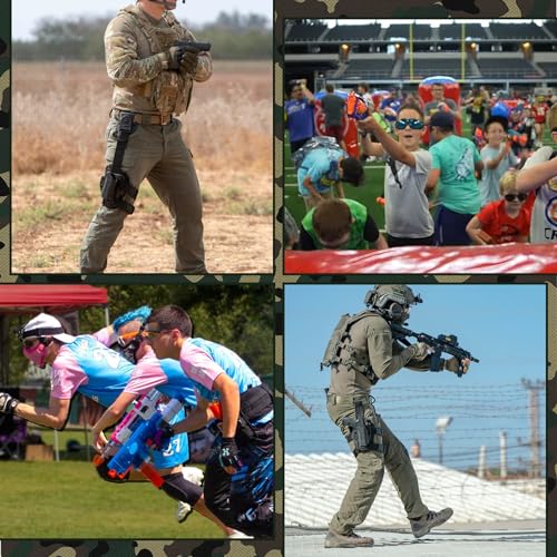 Tactical Toy Pistol Leg Holster - Adjustable Thigh Strap for Kids