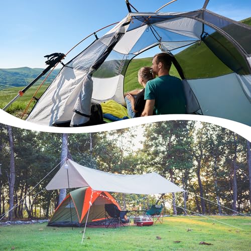 C-Shaped Tent Pole Clips - 30PCS, 0.4 In Clamp for Camping