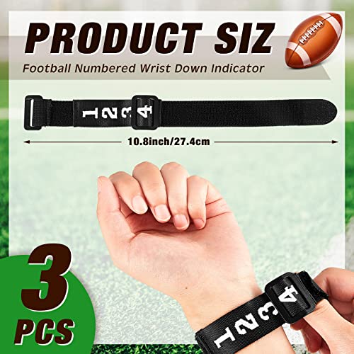 3 Pcs Football Referee Wrist Indicators - Black Umpire Gear