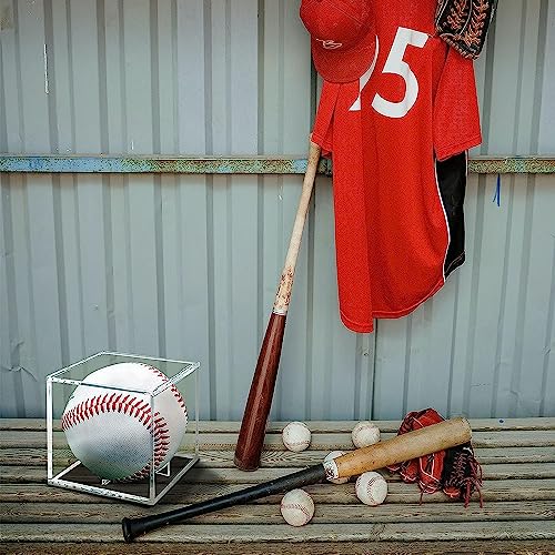 UV Protected Acrylic Baseball Display Cube - 3.15 Inch Clear Case - 1 Pack