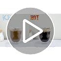Espresso Glass Measuring Cups - 2 Pack, 75ml with Handle