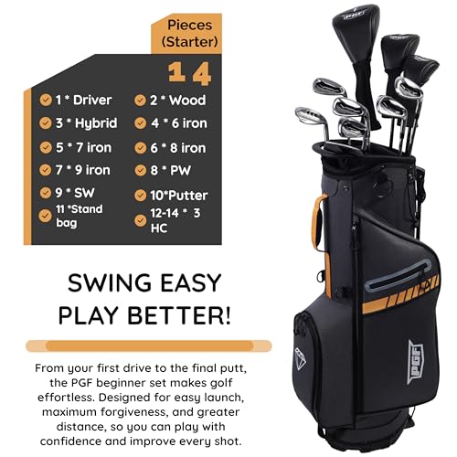 Complete Golf Club Set for Men - 14-Piece Regular Flex