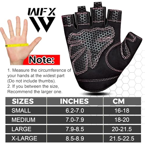 Breathable Half Finger Cycling Gloves - Pink/Medium