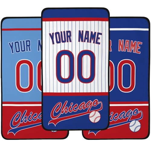Personalized Coral Velvet Bath Towel - Chicago C