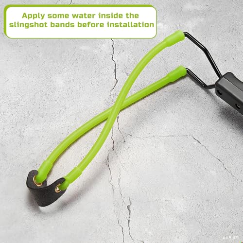 Slingshot Replacement Bands - 2 Pcs Green Heavy Pull