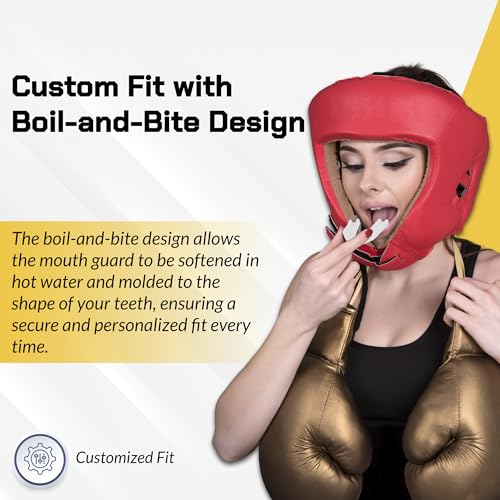 Youth Sports Mouth Guard 2 Pack - Clear, Boil and Bite Design