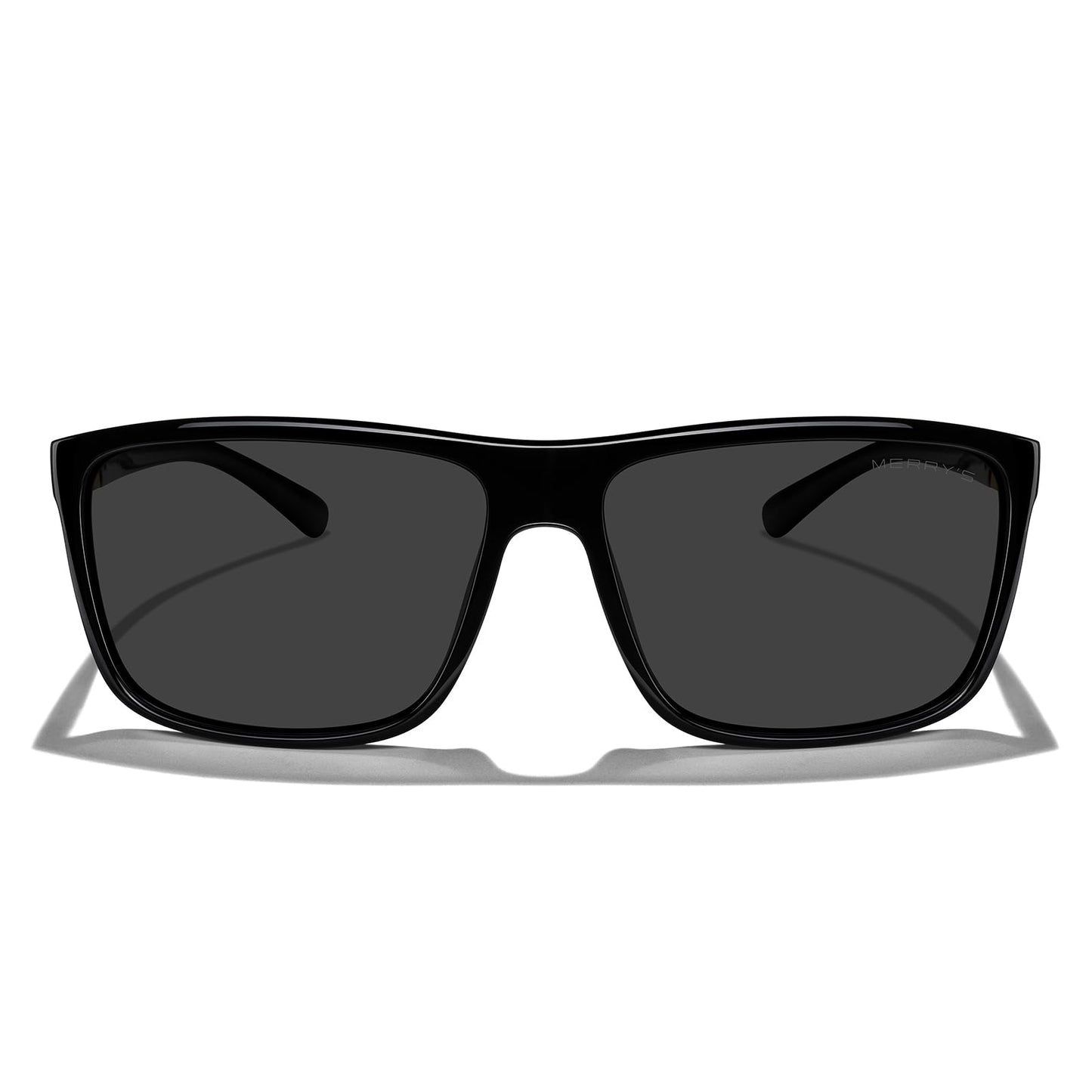 MERRY'S Rectangular Polarized Sports Sunglasses for Men Women Cycling Driving Fishing UV400 Protection S8225