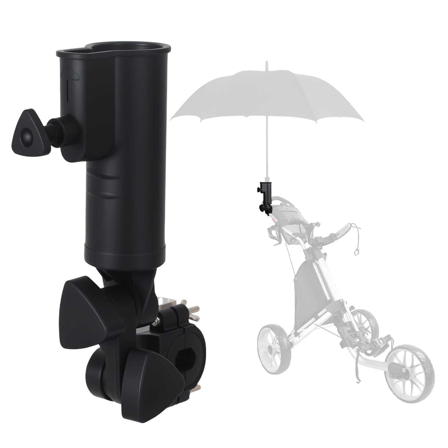 Umbrella Holder Compatible with Caddytek,Ultra Windproof, Universal Umbrella Extender for Stroller,Wheelchair,Beach Chair,Golf Push Cart