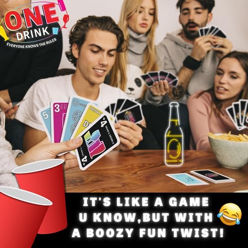 One Drink Drinking Game - Fun Adult Card Game for Parties