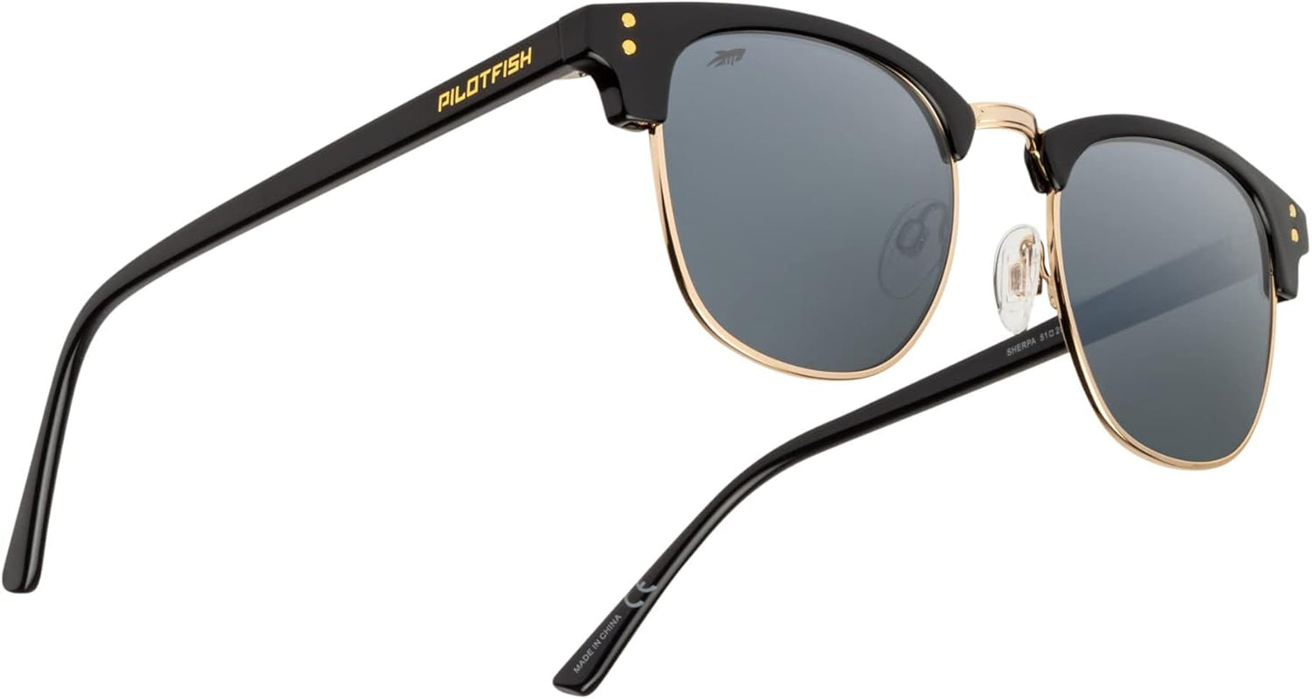 Pilotfish Polarized Sunglasses - TR90 Frame with Anti-Reflective UV400 Lens for Men & Women