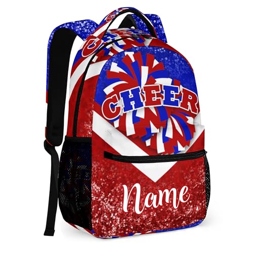 Personalized Cheerleader Backpack - Custom Name - Blue Red