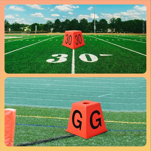 11 Pcs High Visibility Football Field Yard Line Markers Set
