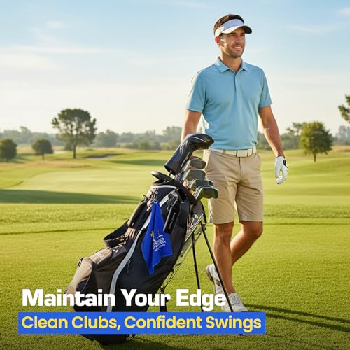 Golf Club Cleaner Kit - Premium Brush with Groove Cleaner & Towel