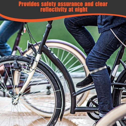 Reflective Cycling Ankle Clips - 4 Pcs Durable Safety Gear