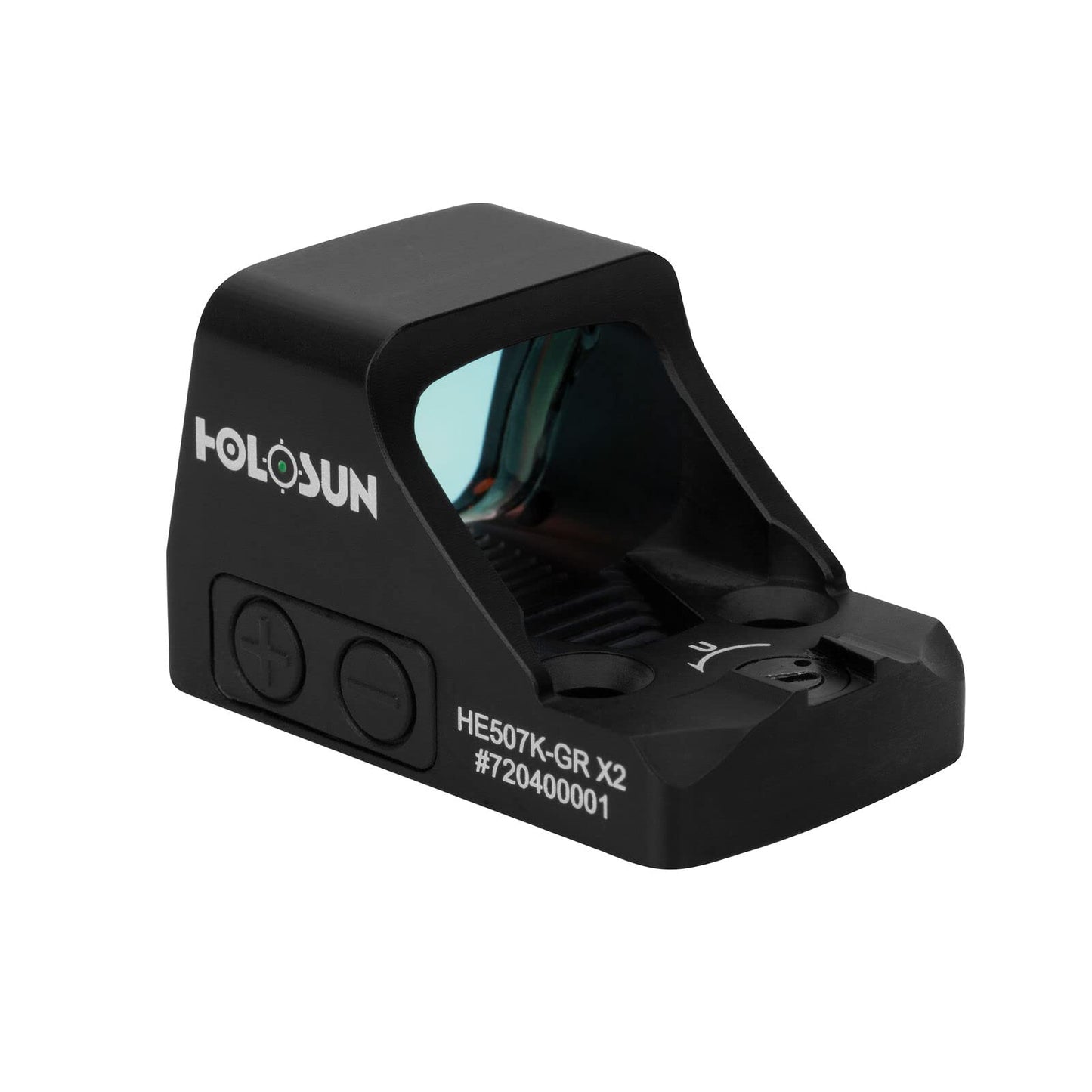 HOLOSUN HE507K-GR X2 / HS507K X2 Multi-Reticle 2 MOA Dot & 32 MOA Circle Open Reflex Sight - Durable Shake-Awake Parallax-Free Aluminum Sight for K Footprint - Green & Red Dot Options