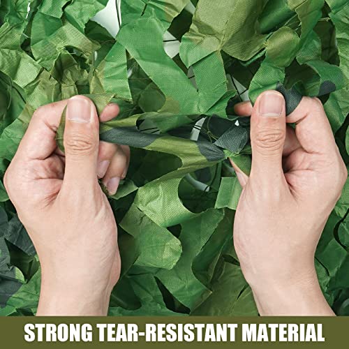 Sposuit Woodland Camo Netting 16ft x 16ft - Military & Hunting Camouflage Net for Hunting, Camping, Party Decorations