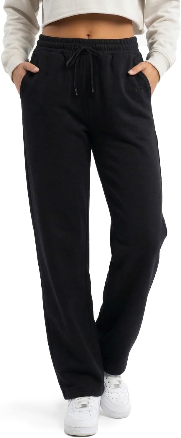 Zylioo Tall Women's Wide Leg Sweatpants - High Waist Casual Lounge Pants with Pockets | 32"/34" Inseam