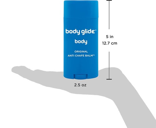 Body Glide Original Anti-Chafe Balm - Prevent Chafing & Irritation for Arms, Chest, Thighs | 2.5oz