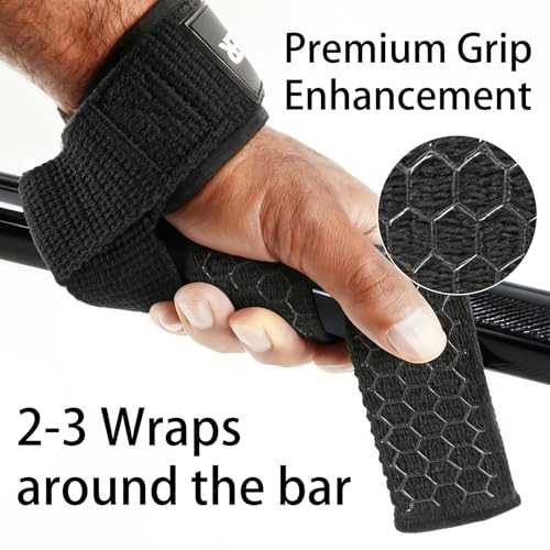 Silicone Lifting Straps - 24-Inch Weightlifting Straps - Black
