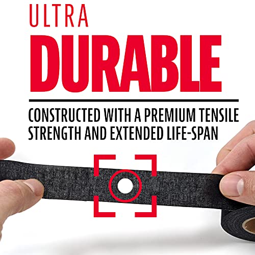 Professional Cloth Baseball Bat Grip Tape - Black, 10 Yards