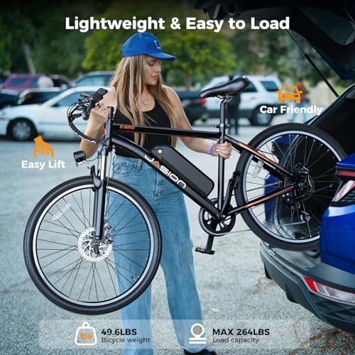 Electric Mountain Bike with 1000W Motor & Removable Battery - Dark