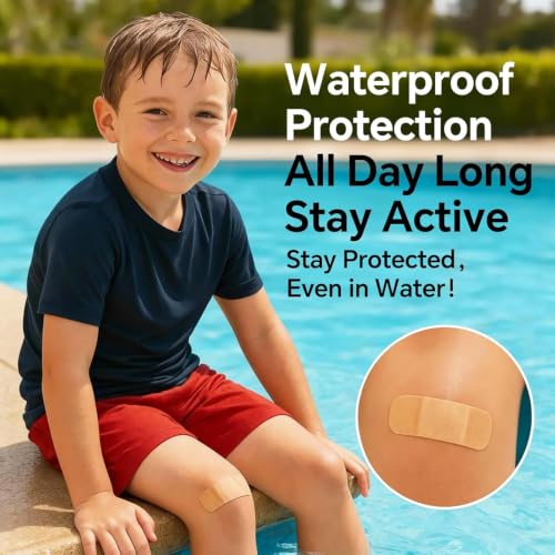 100 Count Waterproof Adhesive Bandages - Assorted Sizes