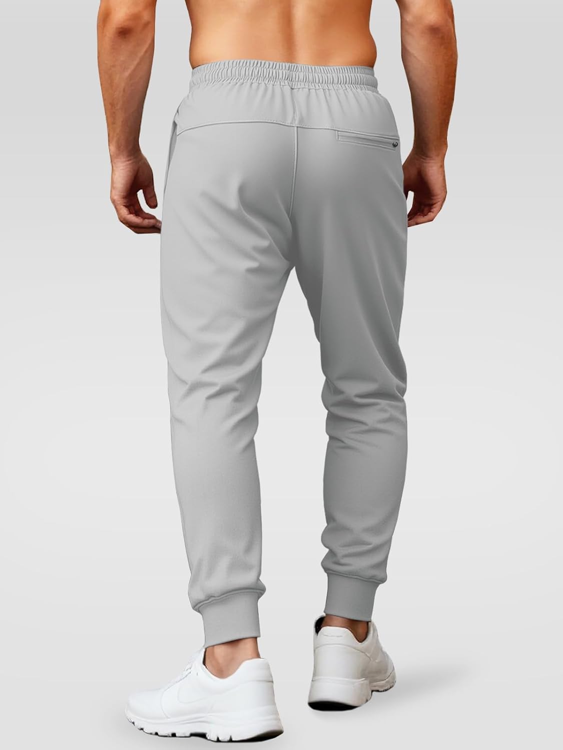 Aolesy Men's Joggers - Tapered Workout Sweatpants with Zipper Pockets for Gym & Running